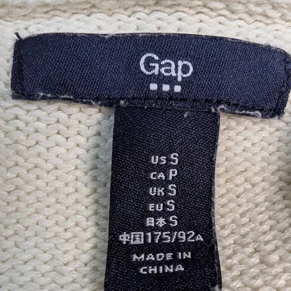 GAP Womens Shawl Collar Cardigan Sweater –‎ Cream Navy Stripe S - Picture 4 of 8